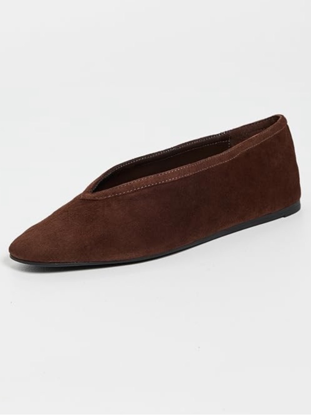 SCHUTZ Chocolate Brown Suede Courtney Flats